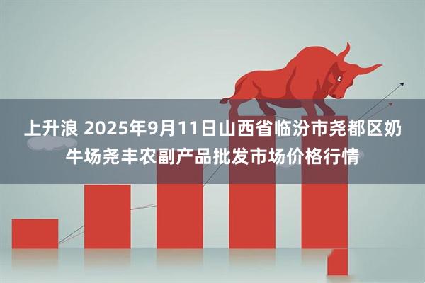 上升浪 2025年9月11日山西省临汾市尧都区奶牛场尧丰农副产品批发市场价格行情